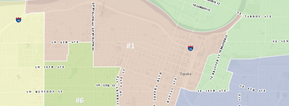District 1 Topeka Map